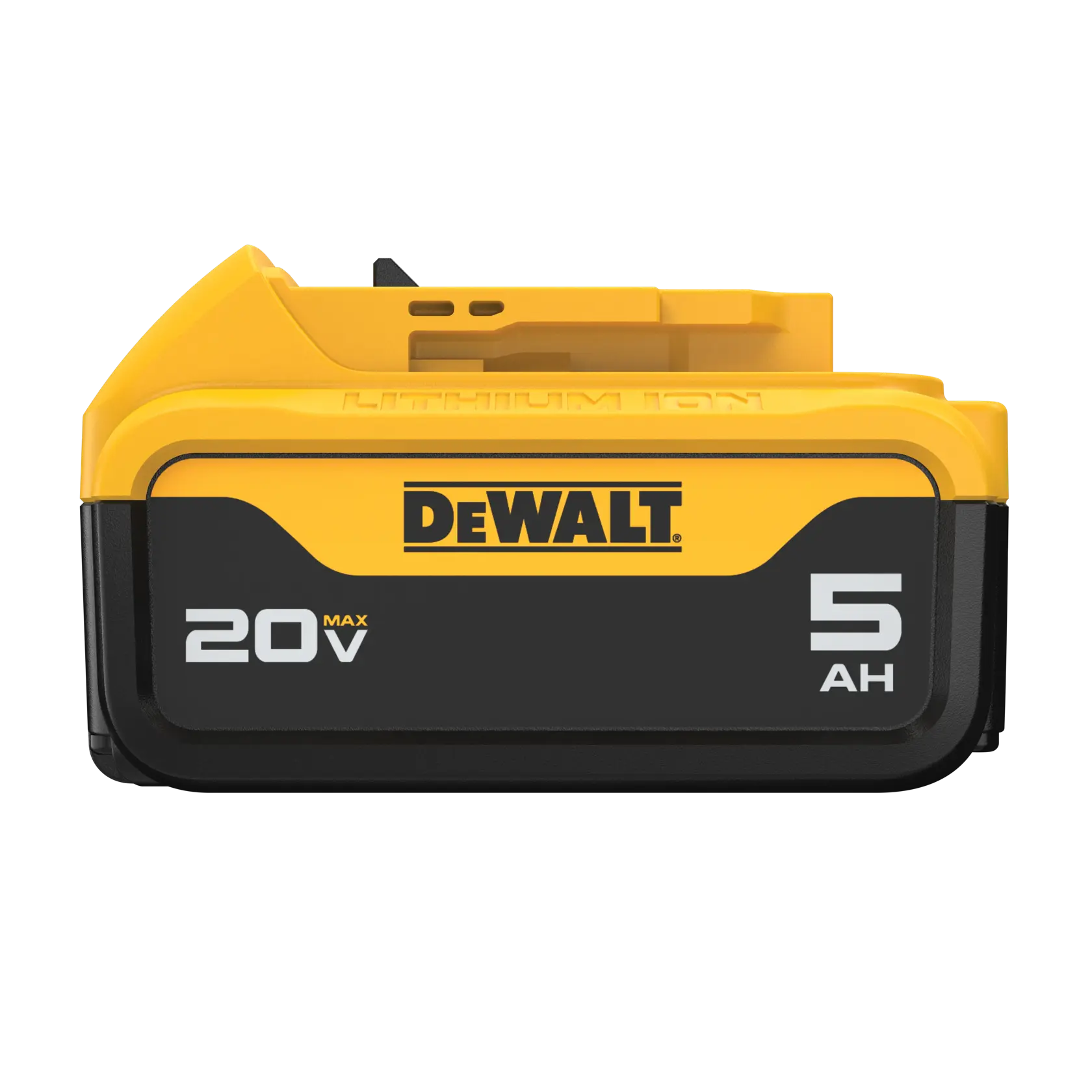 DEWALT 得偉 DCB205 20V MAX 5.0Ah XR 超鋰電池(正面)