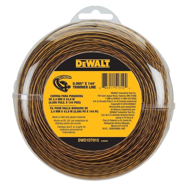 DEWALT 得偉 DWO1DT915 原廠割草繩 0.095" x 144'