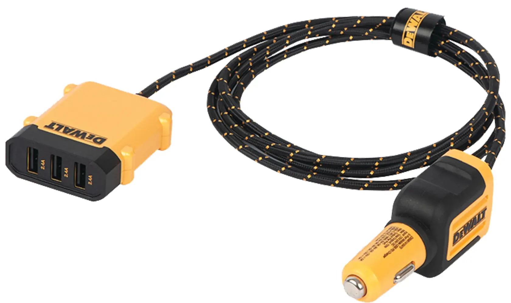 DEWALT 得偉 DXMA1410475 5孔車用電源供應器(正面)