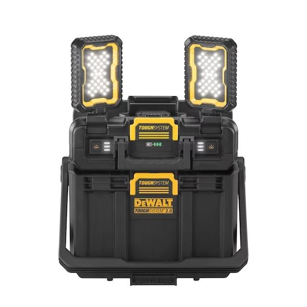 DEWALT 得偉 DWST08061-8 TOUGHSYSTEM 2.0 20V MAX 燈箱工具箱(正面,雙 LED 燈升起)