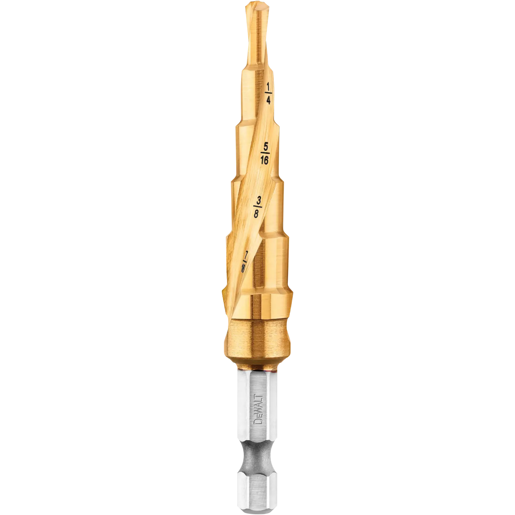 DEWALT 得偉 DWA1786IR 3/16"X7/8" 鍍鈦階梯鑽頭(六角軸)
