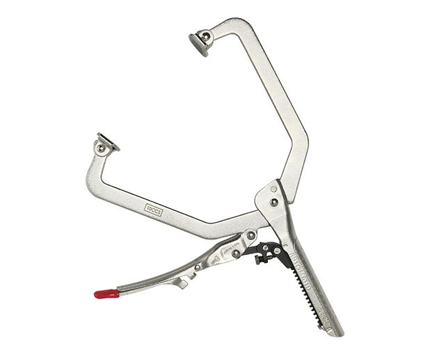CHESCO CH-T309CP-10CCS 自動C型大力萬能鉗(附活動墊片)10吋/290 mm 白底產品圖(台灣製造)