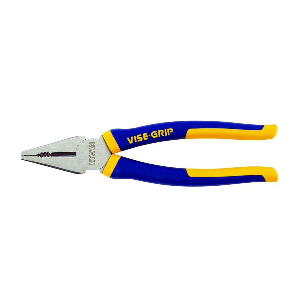 IRWIN VISE-GRIP 10505877 7吋鋼絲鉗(藍黃手柄,側面)