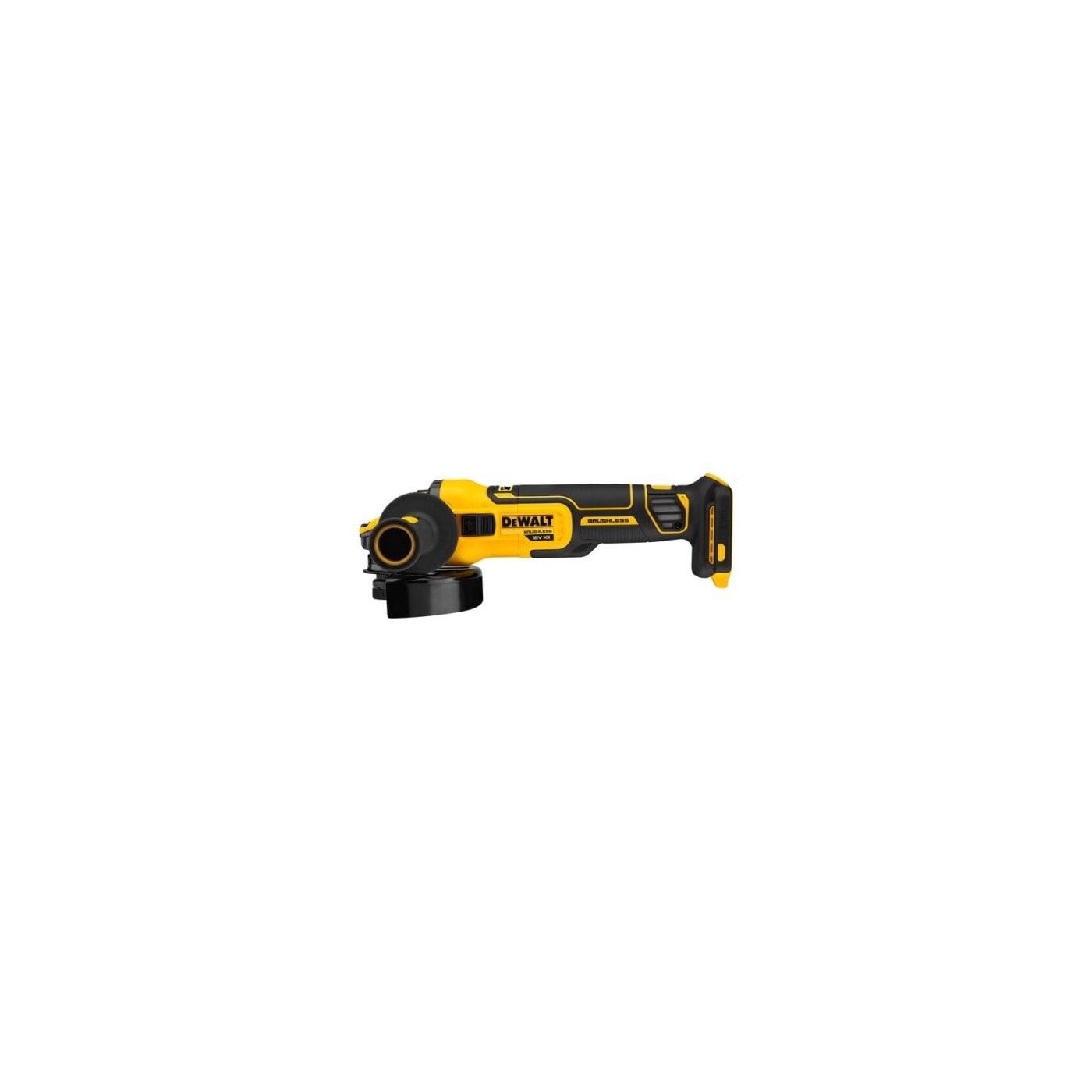 DEWALT 得偉 DCG409N 20V 無碳刷砂輪機(側面護罩角度)
