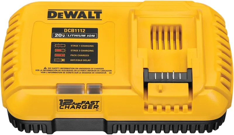 DEWALT 得偉 DCB1112 20V MAX 12A 快速充電器(正面)