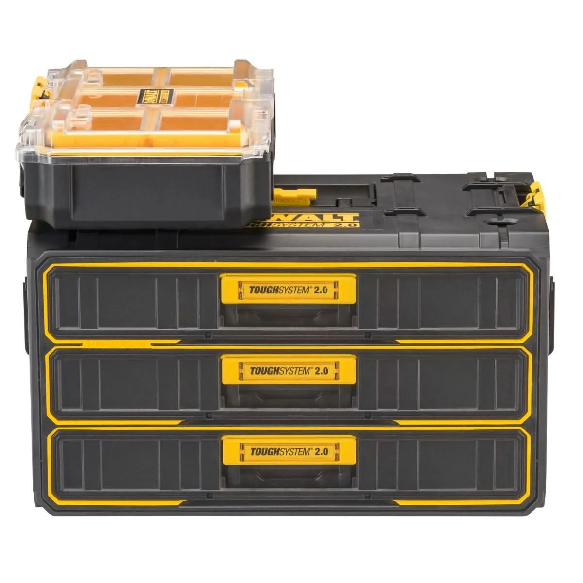 DEWALT 得偉 DWST08330 ToughSystem 2.0 三抽屜工具箱(正面,上方附收納盒)