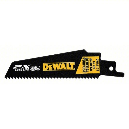 DEWALT 得偉 DWA4174 4吋 10T 雙金屬軍刀鋸片(側面)