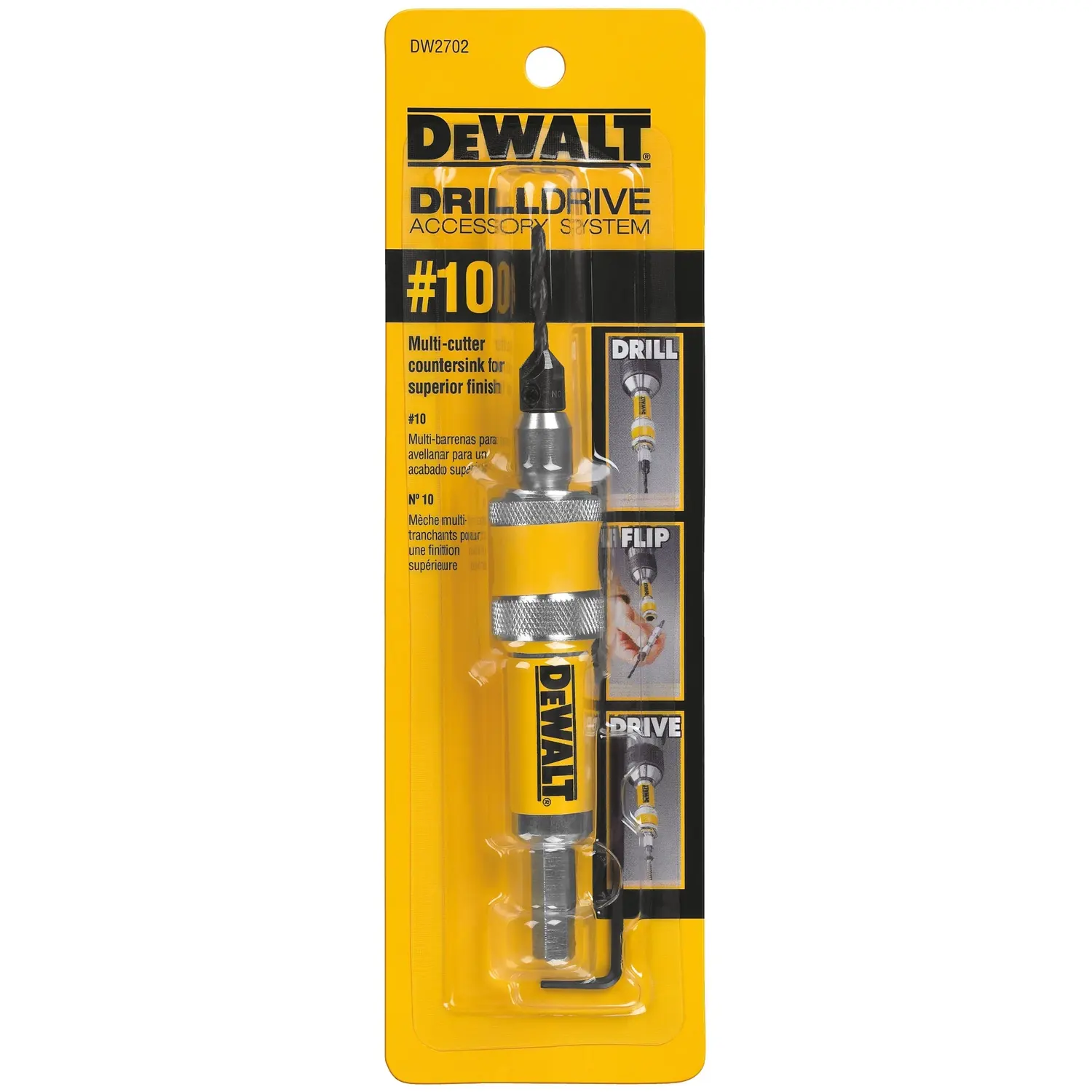 DEWALT 得偉 DW2702 #10 鑽頭驅動套件(零售包裝正面)