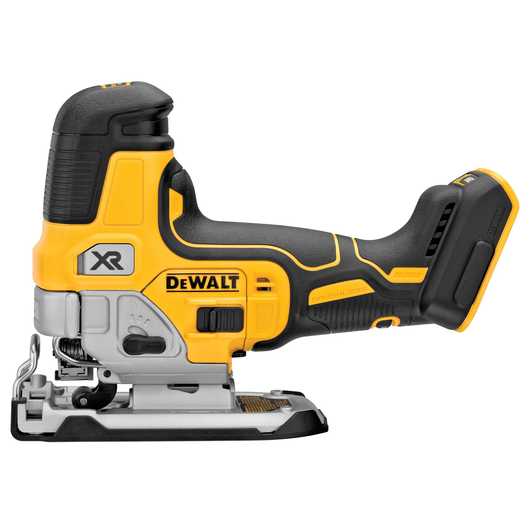 DEWALT 得偉 DCS335B 20V 無碳刷線鋸機(空機)側面