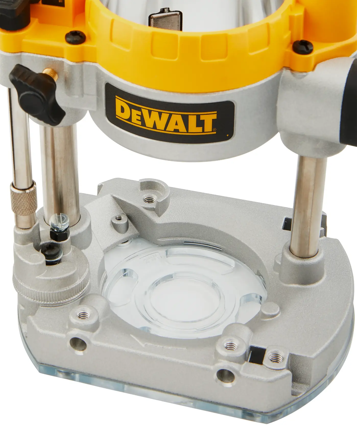 DEWALT DNP612 透明副底板及調整結構特寫