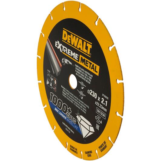 DEWALT 得偉 DT40255-QZ 230x22.23mm 鑽石金屬鋸片 斜角