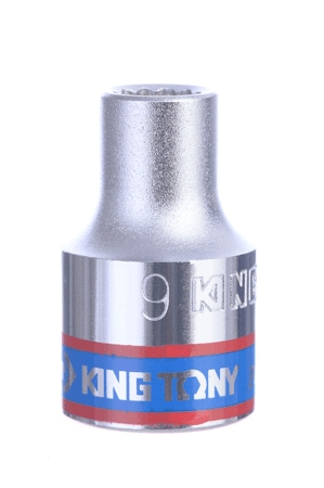 KING TONY 433009M 1/2-inch Drive 9 mm 12-Point Standard Socket