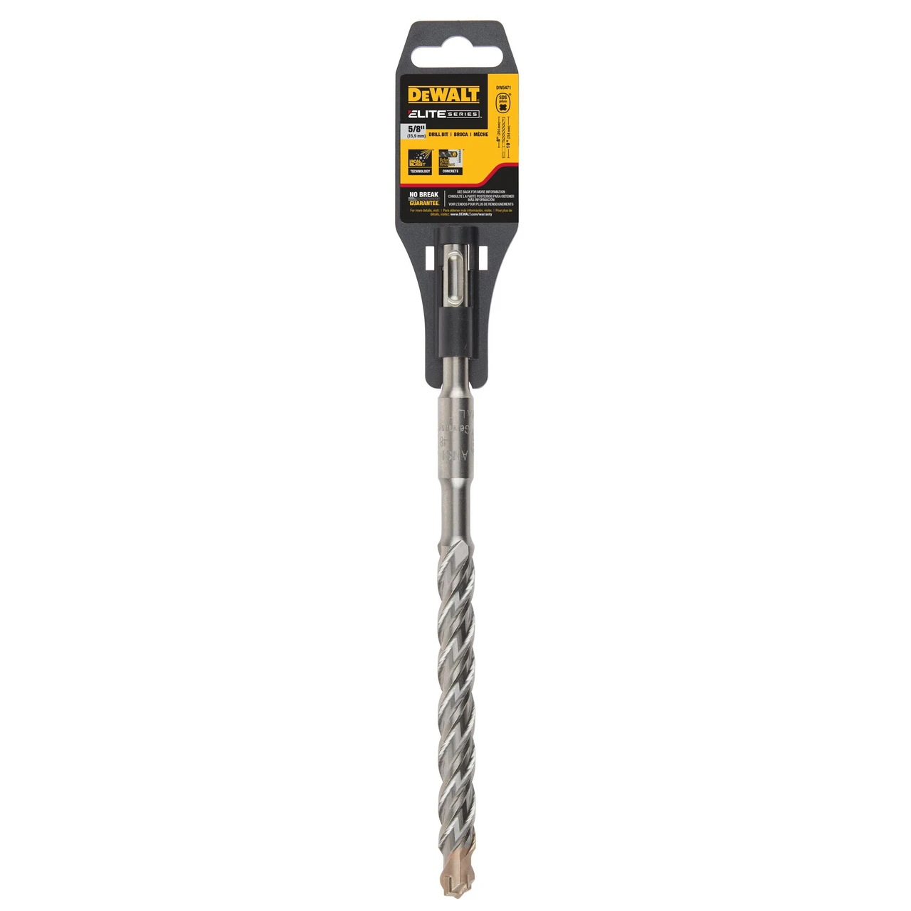 DEWALT 得偉 DW5471 5/8吋四溝四刃水泥鑽頭(正面,連包裝)
