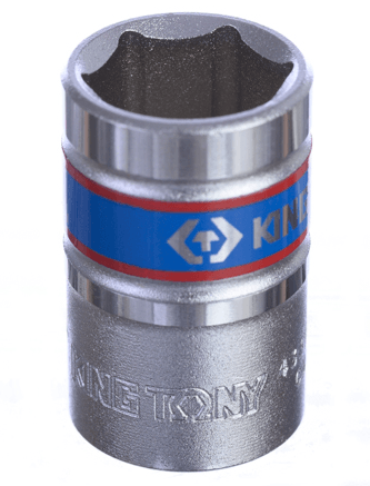 KING TONY 17 mm 同設計六角標準套筒示意;本商品為 433517M,1/2 吋驅動,單顆售。