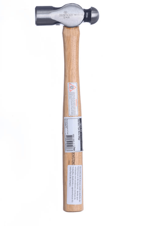 KING TONY 7811-12 美式球頭木柄鎚完整外觀,鎚頭有 7811-12 及 3/4 LB 標記