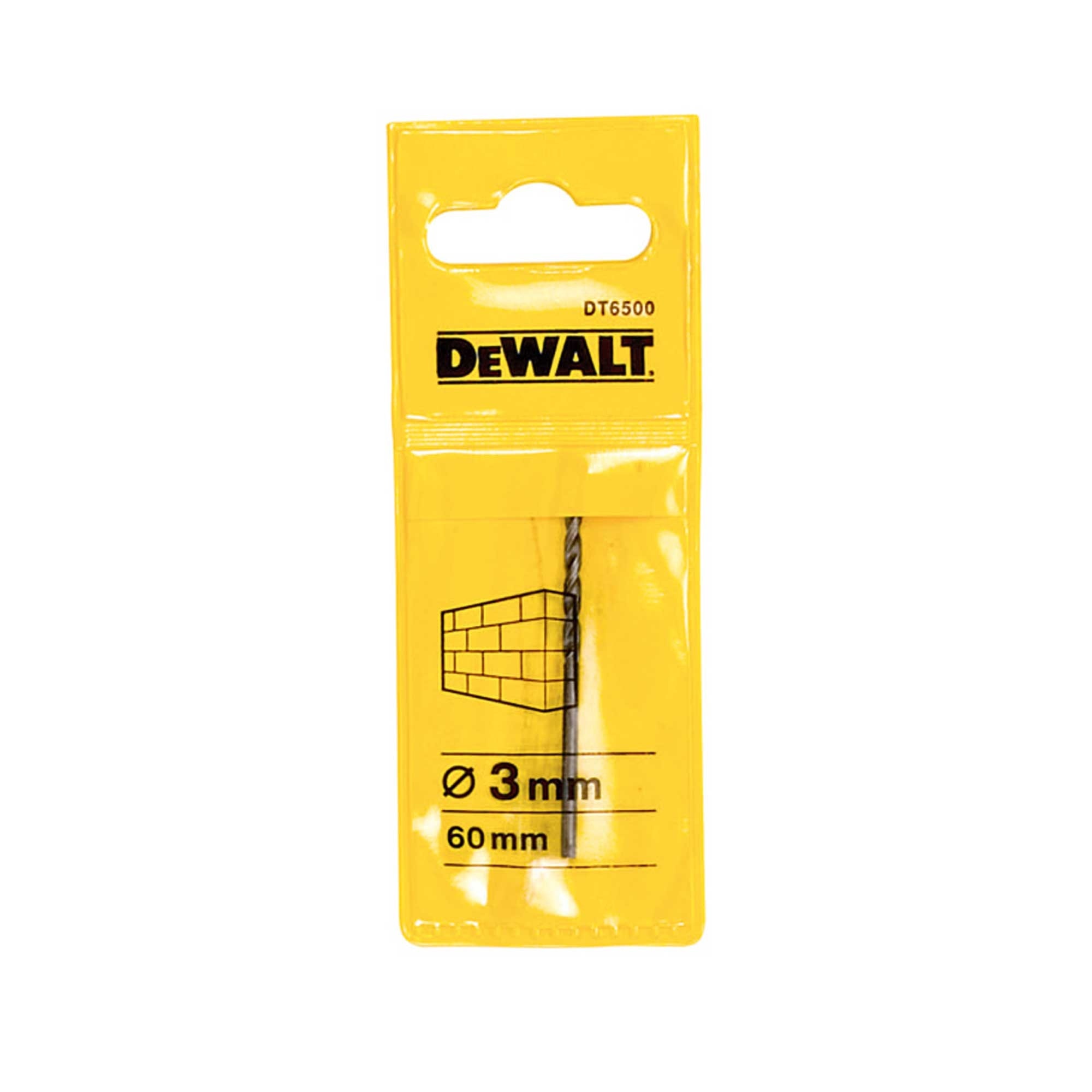 DEWALT 得偉 DT6500-QZ 3.0x60mm 直柄石材水泥鑽咀單支包裝