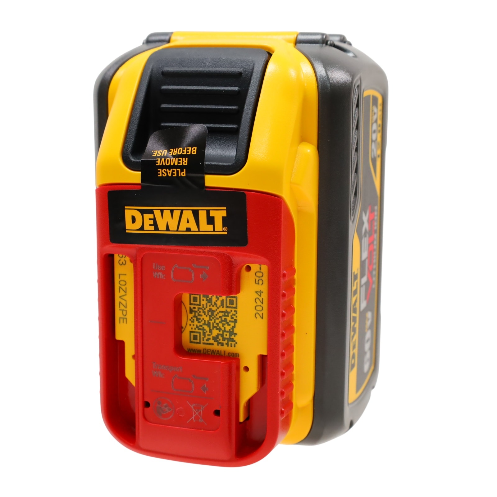 DEWALT 得偉 DCB612 60V 4.0Ah 鋰電池(背面)