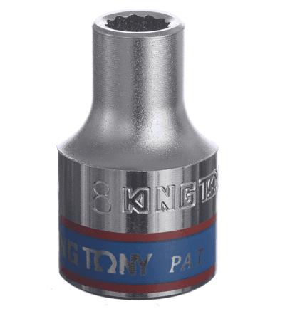 KING TONY 433008M 8 mm 1/2吋十二角標準套筒
