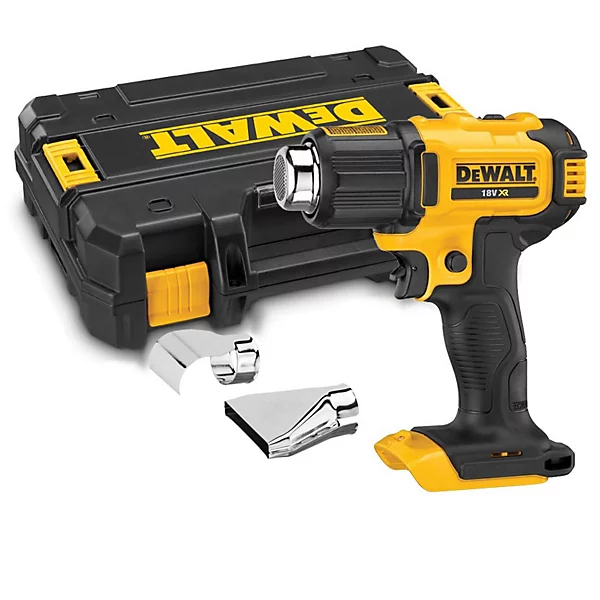 DEWALT 得偉 DCE530N 20V 二段調溫熱風槍(空機) 連 TSTAK 工具箱及風嘴 三角度圖