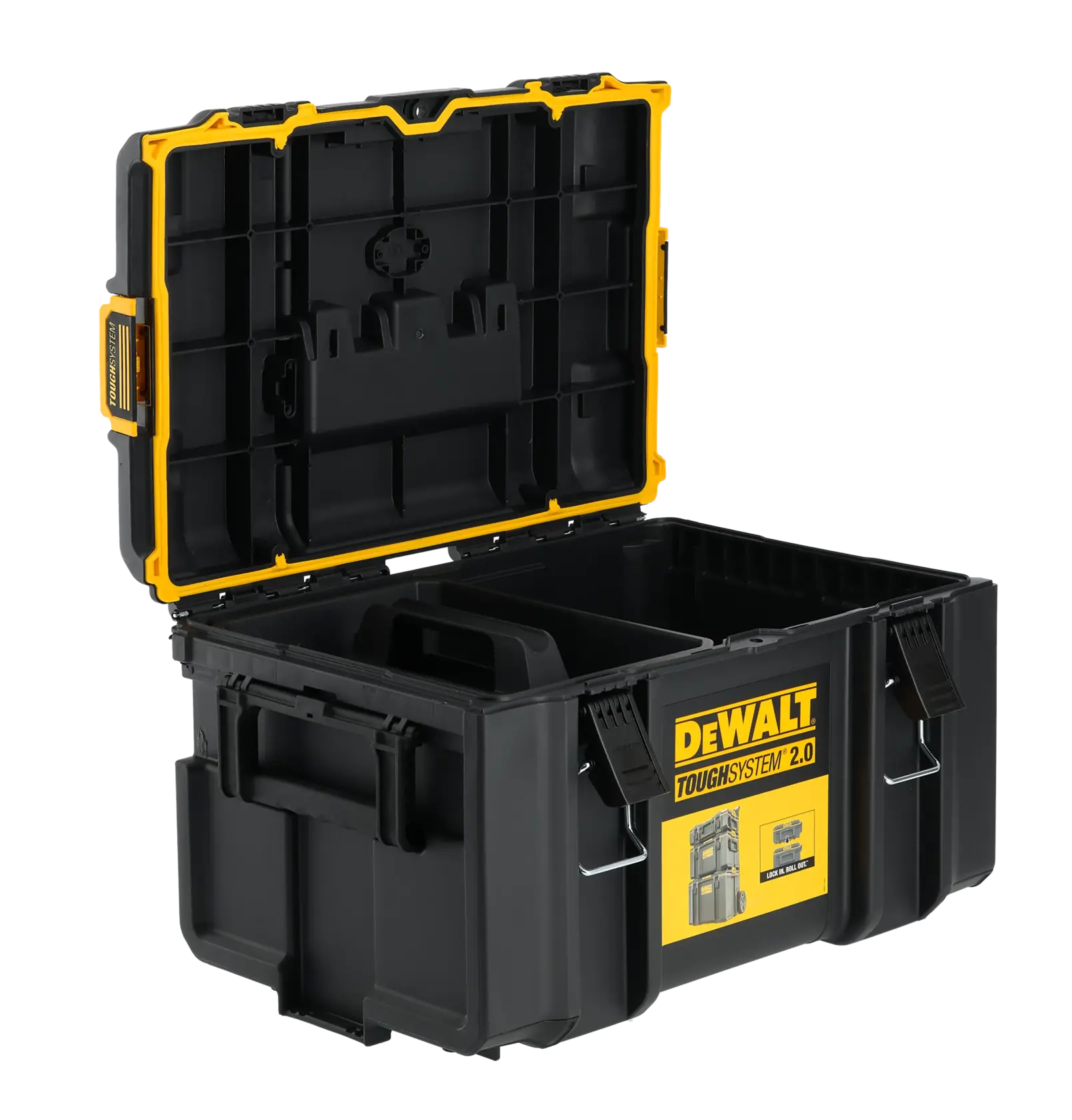 DEWALT 得偉 DWST83294-1 ToughSystem 2.0 DS300 中型工具箱(打開上蓋,三角度)