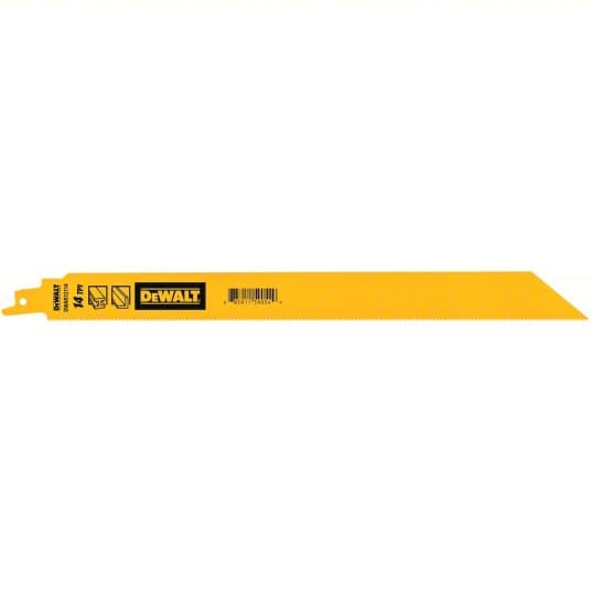 DEWALT 得偉 DWAR12114 12" × 14T 雙金屬重型軍刀鋸片(鐵工)5pc