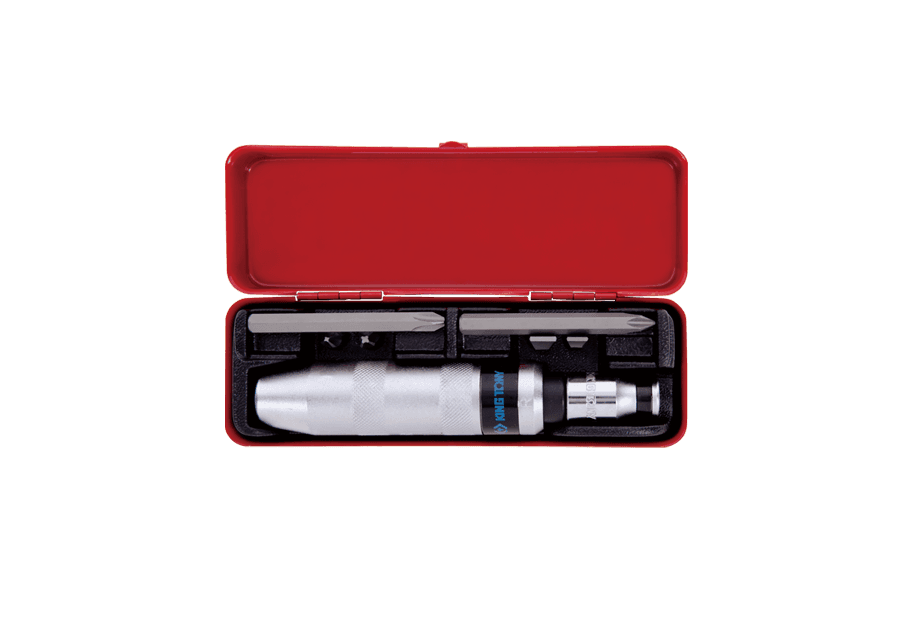 KING TONY 4108FR 1/2-Inch Drive Manual Impact Driver Set, 8 Pieces