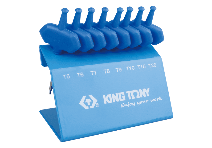 KING TONY 金統立 23308PR 8件式 T型旗桿六角星型螺絲起子組