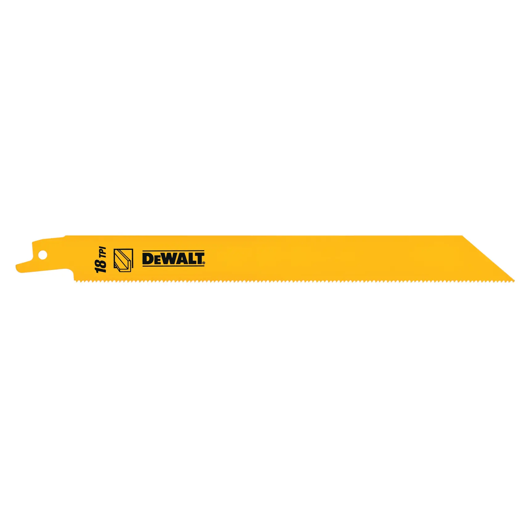 DEWALT 得偉 DT2354-QZ 8 吋 18 TPI 軍刀鋸片白底單支產品圖