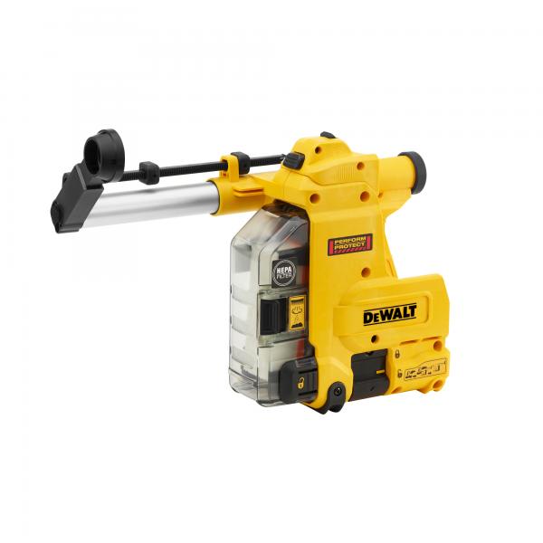 DEWALT 得偉 D25304DH 充電電鎚鑽集塵器(另一側斜視)