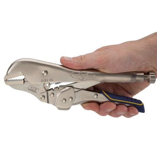 IRWIN VISE-GRIP 10R 快速釋放直口大力鉗(手持側面)