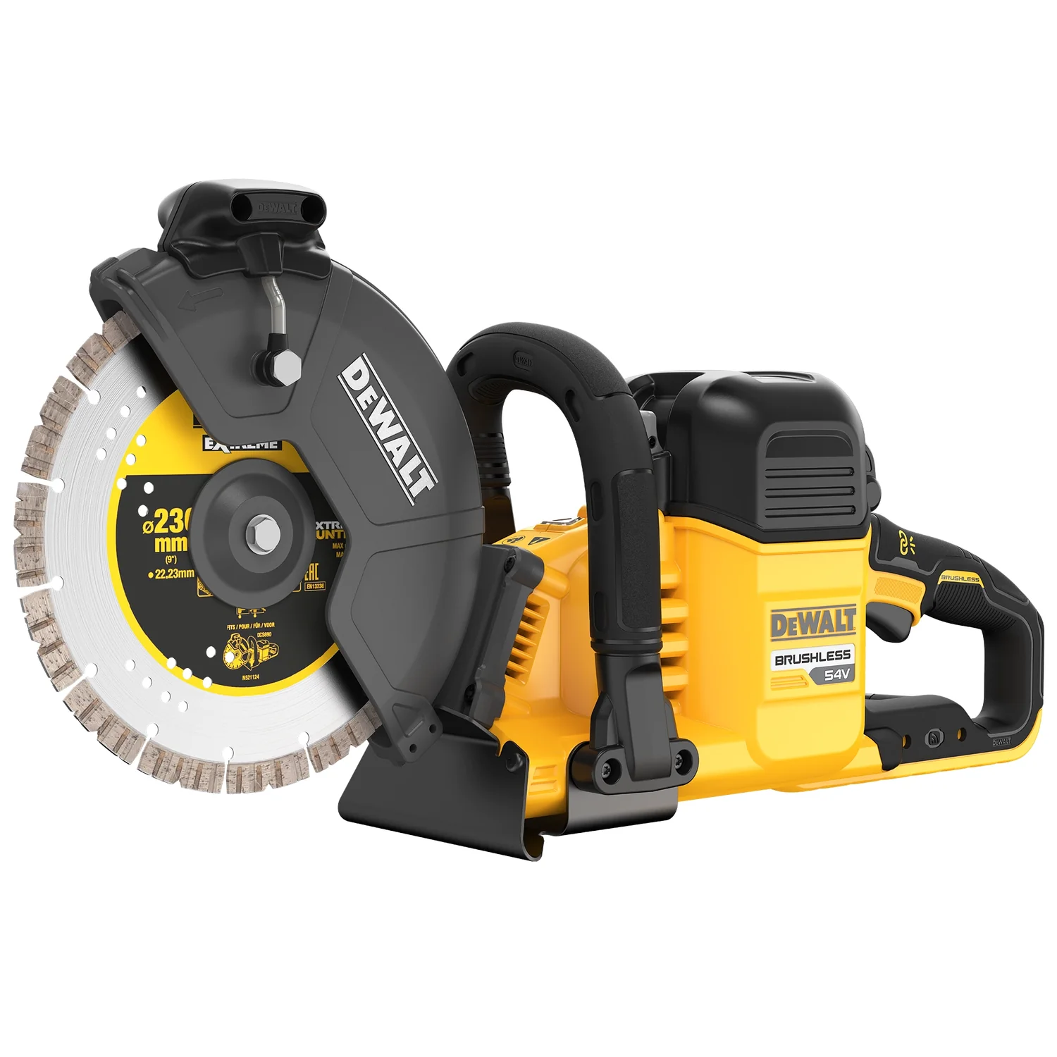 DEWALT 得偉 DCS691X2 54V 無碳刷切石機(三角度)