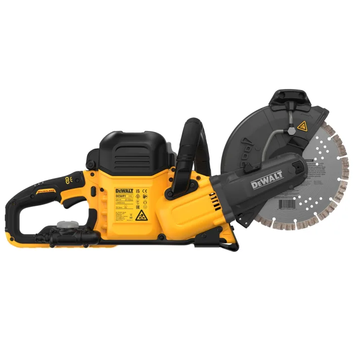 DEWALT 得偉 DCS691X2 54V 無碳刷切石機(側面)