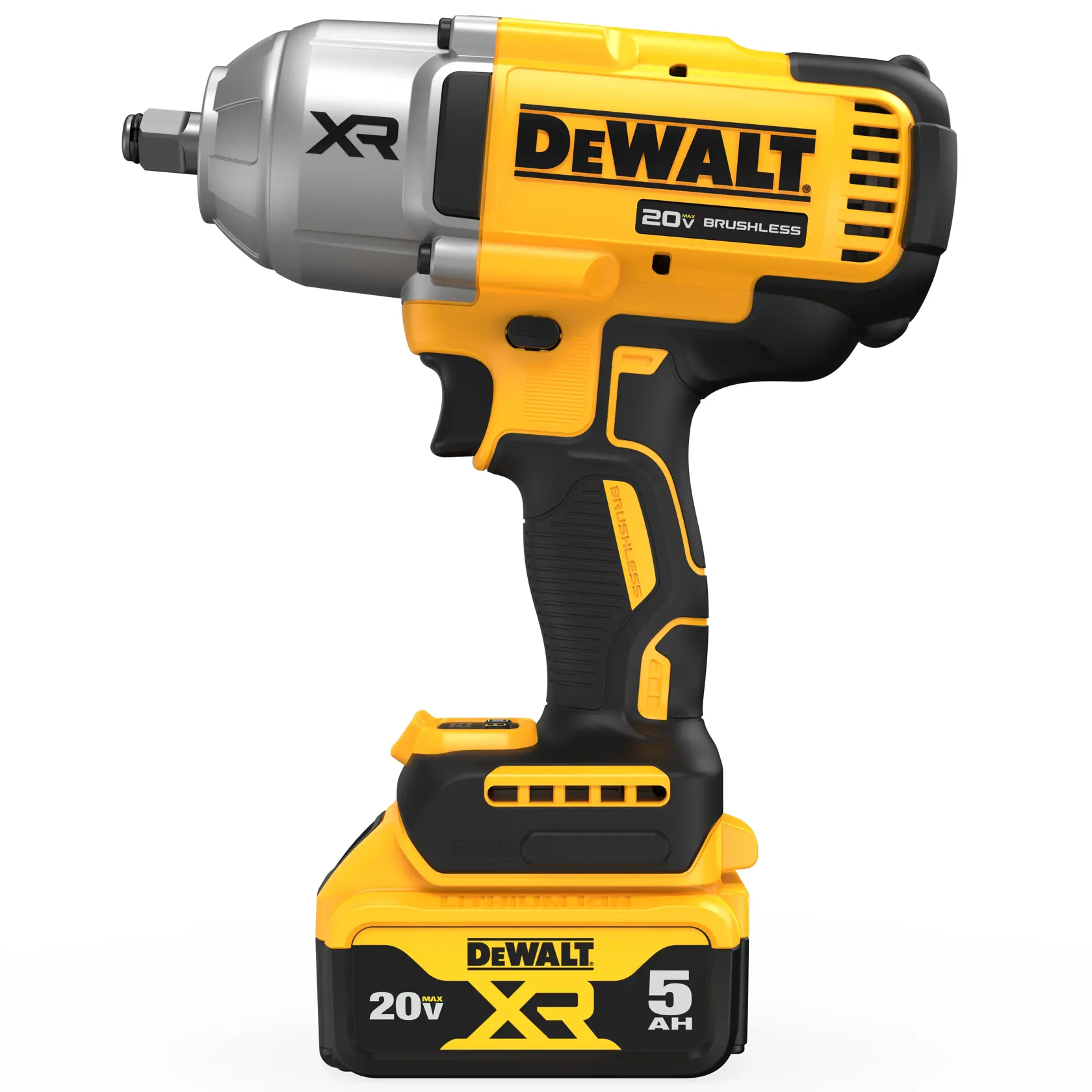 DEWALT 得偉 DCF900P2T 20V MAX 無碳刷強力型衝擊扳手(側面)